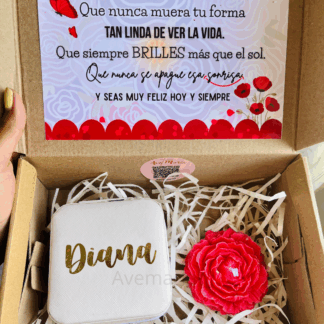 Joyero + Vela Peonía