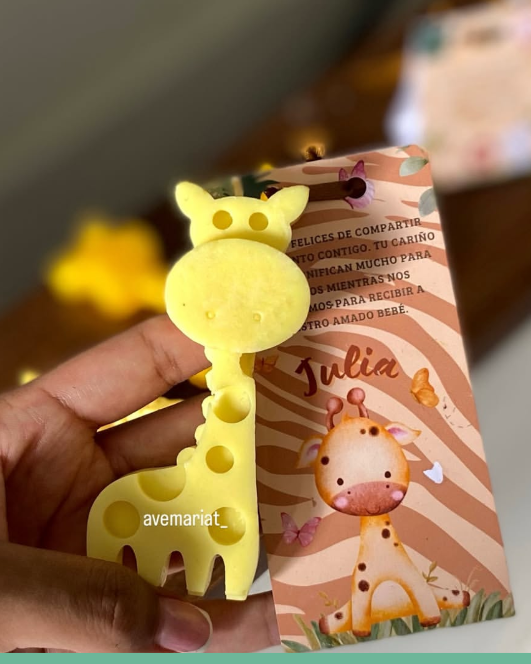 Girafa en empaque personalizado