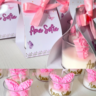 Vela Mariposa Mini en base Mediana