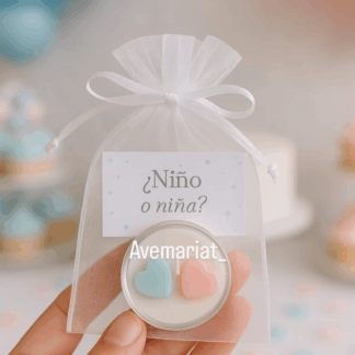 Pebetero transparente en tul o bolsa