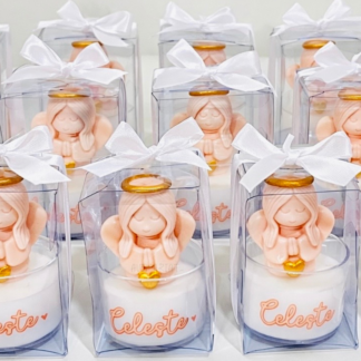 Ángel Niña en caja de acetato