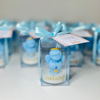 Ángel Niño en caja de acetato
